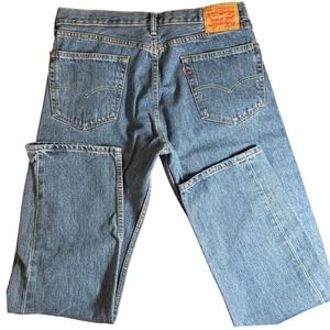Levi's 505‎ Retro Regular Fit Jeans Men's W36 L32 Blue Denim Straight Leg Mexico